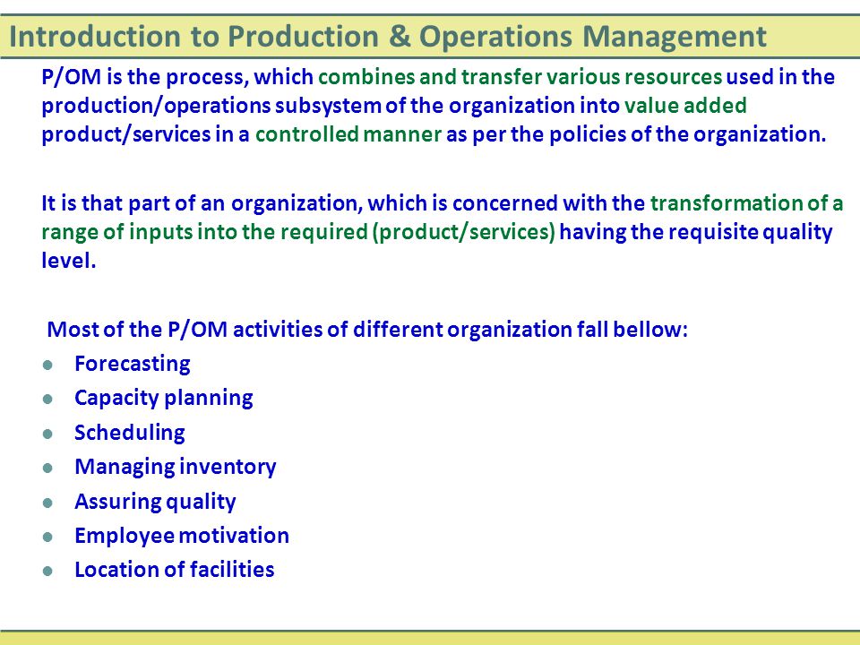 HP Operations Manager Activities
